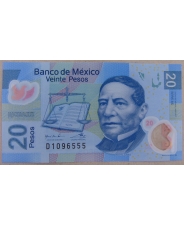 Мексика 20 песо 2017 пластик. арт. 2531